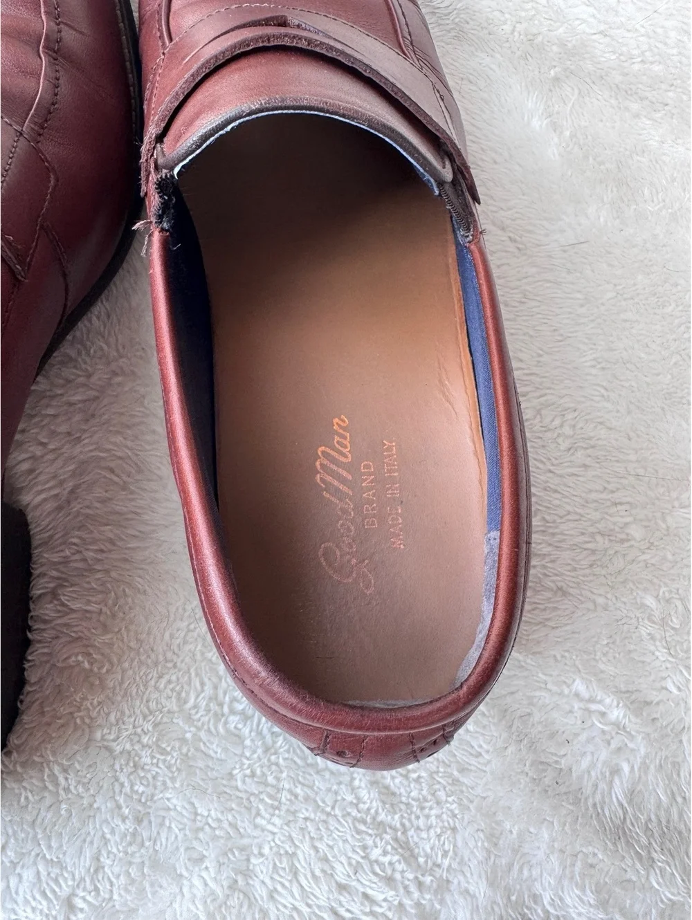 The Good Man Brand men’s brown leather penny loafers, size 10.5M